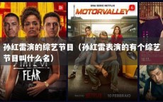 孙红雷演的综艺节目（孙红雷表演的有个综艺节目叫什么名）
