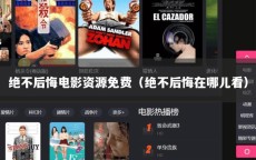 绝不后悔电影资源免费（绝不后悔在哪儿看）