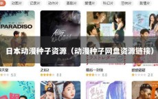 日本动漫种子资源（动漫种子网盘资源链接）